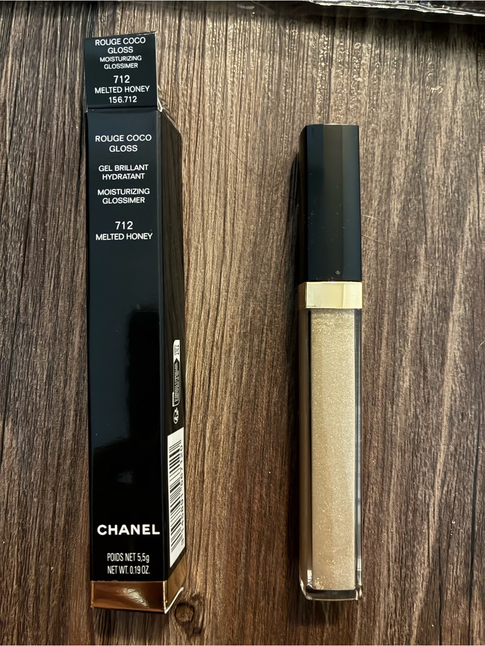 CHANEL Rouge Coco Gloss — Melted Honey Gold Shimmer